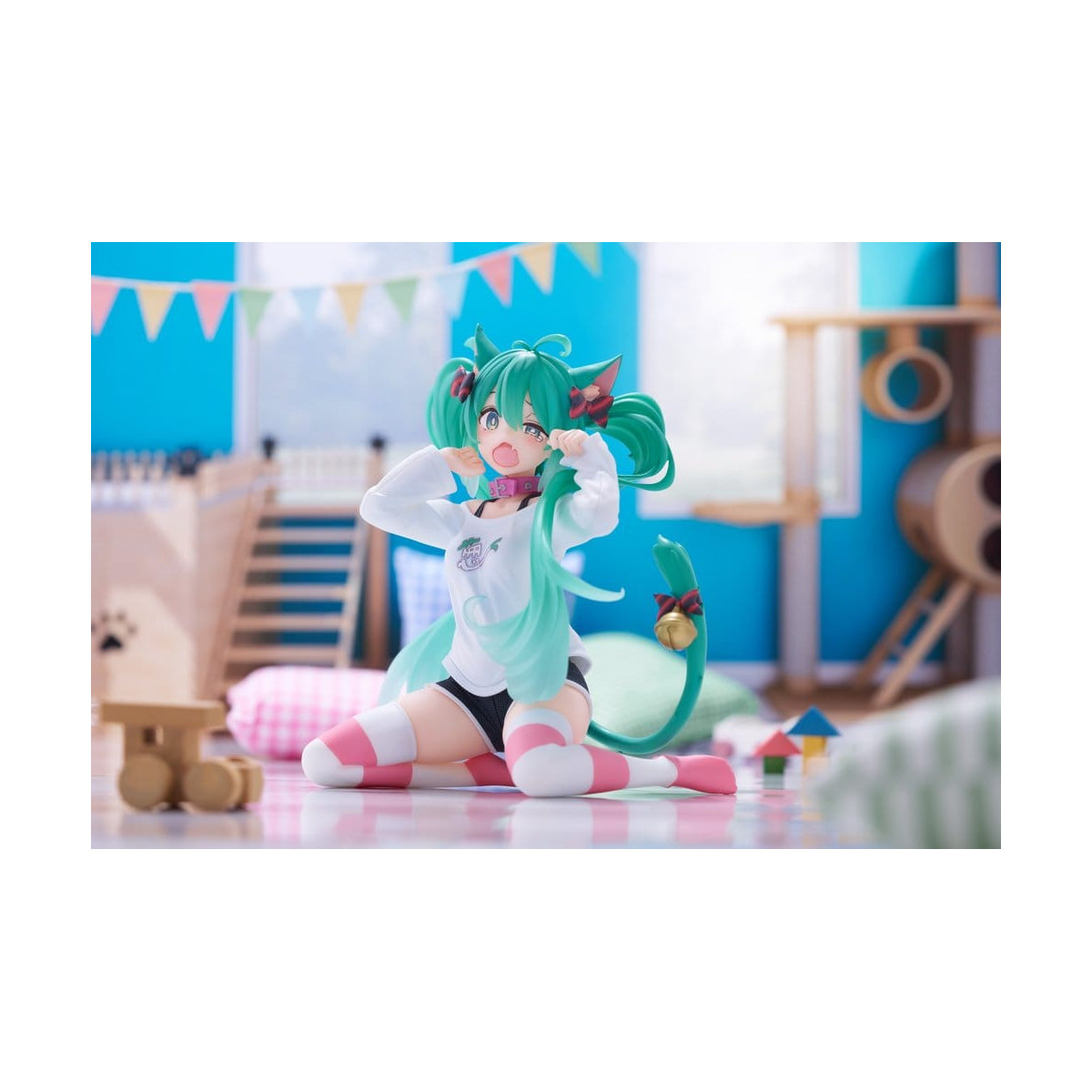 Taito - Camiseta «Desktop Cute Figure Hatsune Miku Cat Ear», versión
