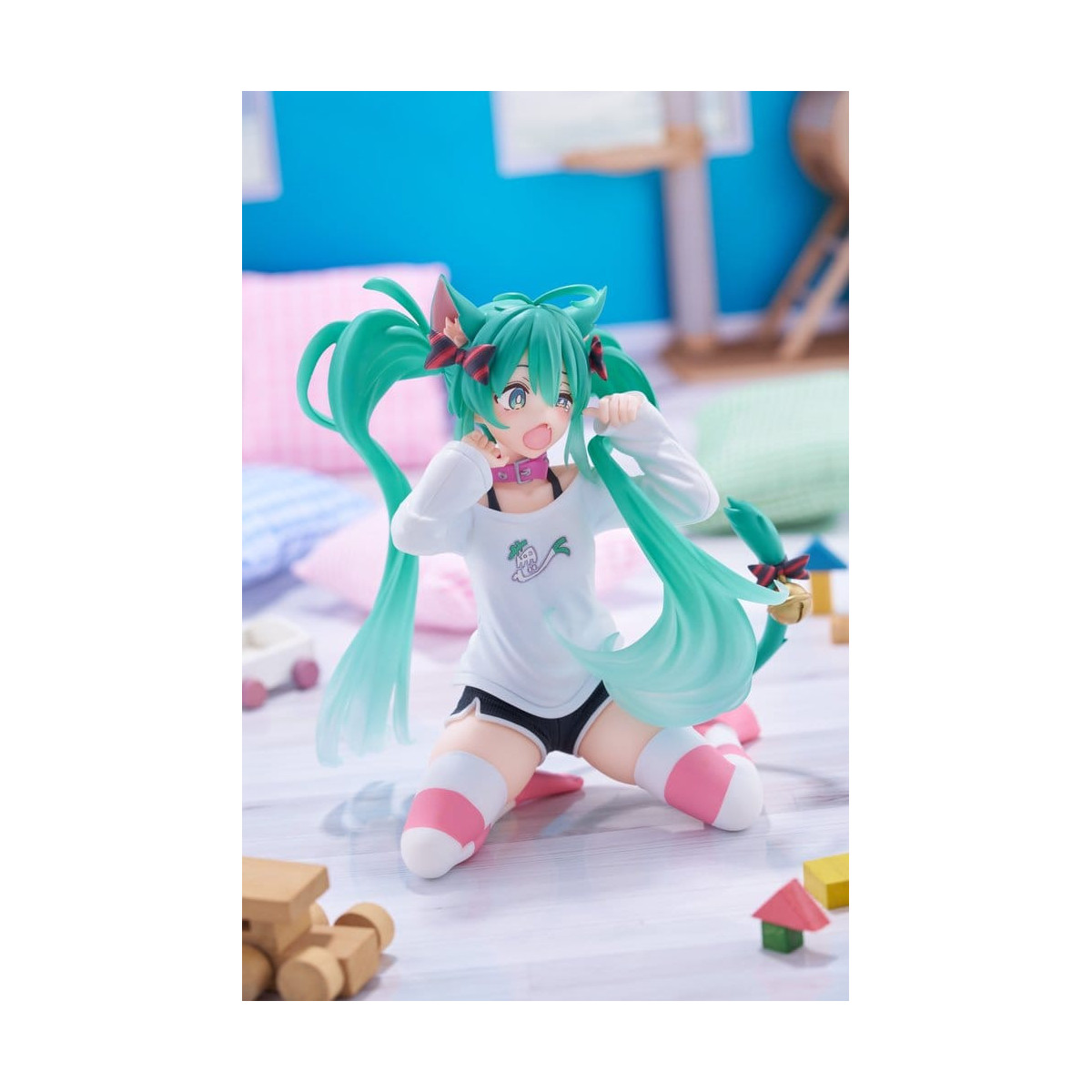 Taito - Camiseta «Desktop Cute Figure Hatsune Miku Cat Ear», versión