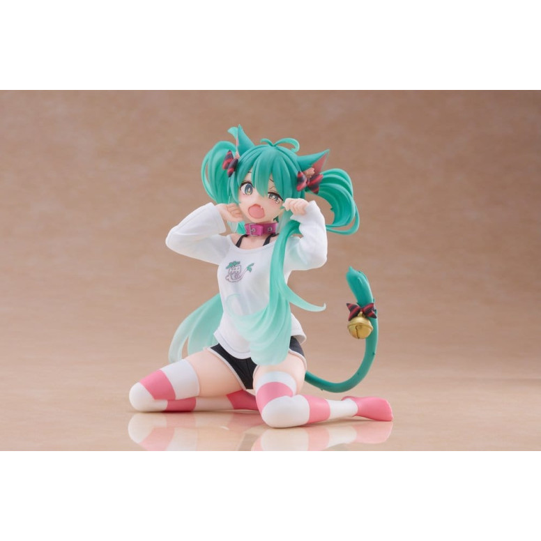 Taito - Camiseta «Desktop Cute Figure Hatsune Miku Cat Ear», versión