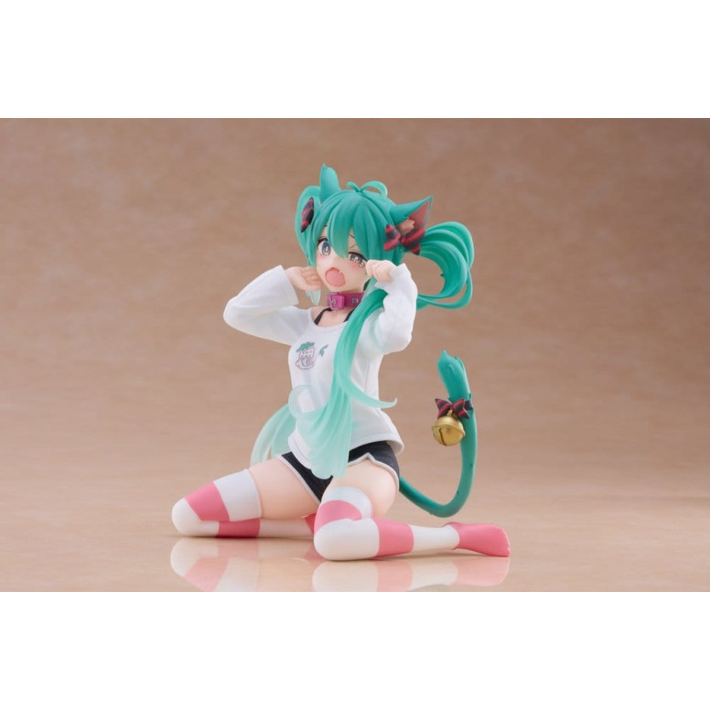 Taito - Camiseta «Desktop Cute Figure Hatsune Miku Cat Ear», versión