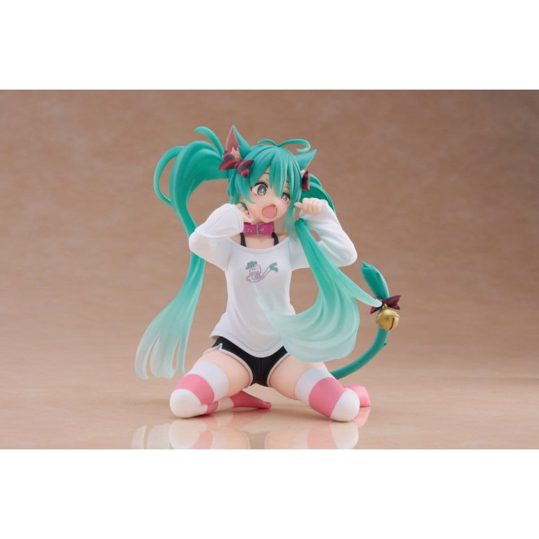 Taito - Camiseta «Desktop Cute Figure Hatsune Miku Cat Ear», versión