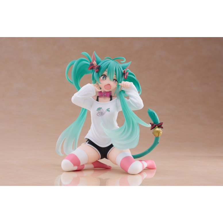 Taito - Camiseta «Desktop Cute Figure Hatsune Miku Cat Ear», versión