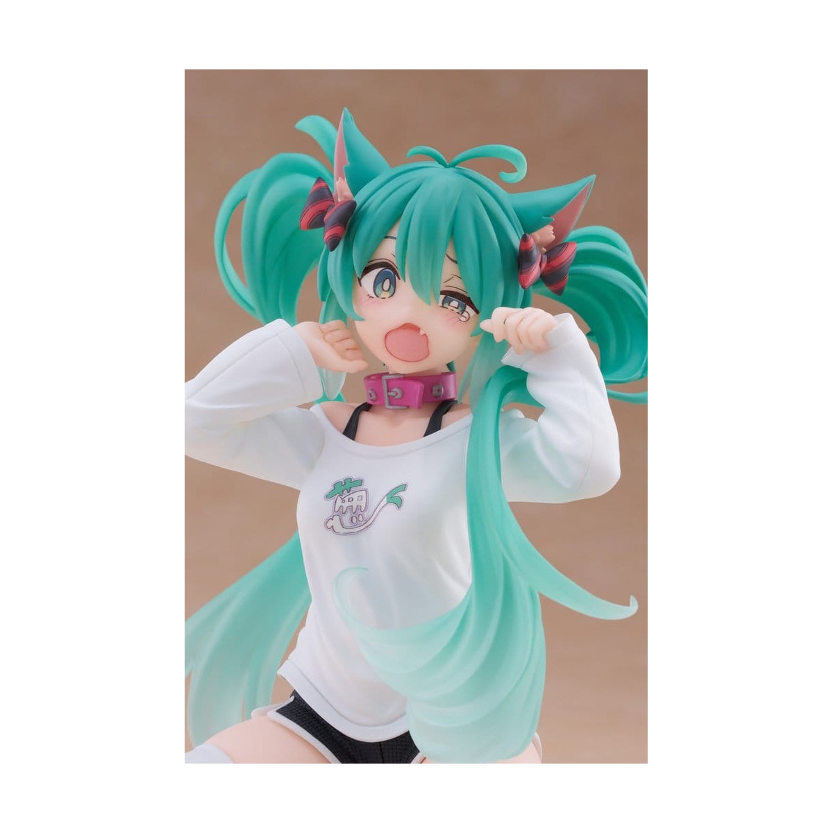 Taito - Camiseta «Desktop Cute Figure Hatsune Miku Cat Ear», versión