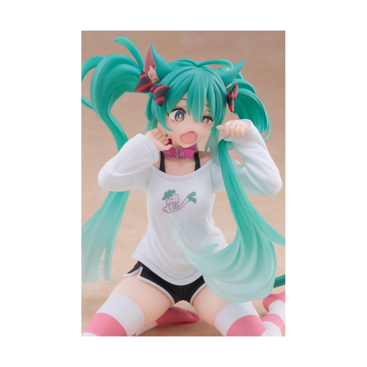 Taito - Camiseta «Desktop Cute Figure Hatsune Miku Cat Ear», versión