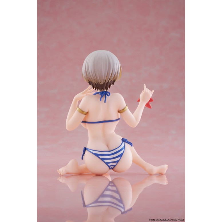 Taito - Figura de escritorio de Hana Uzaki (versión en bañador) - ¡Uzaki-chan quiere salir por ahí!
