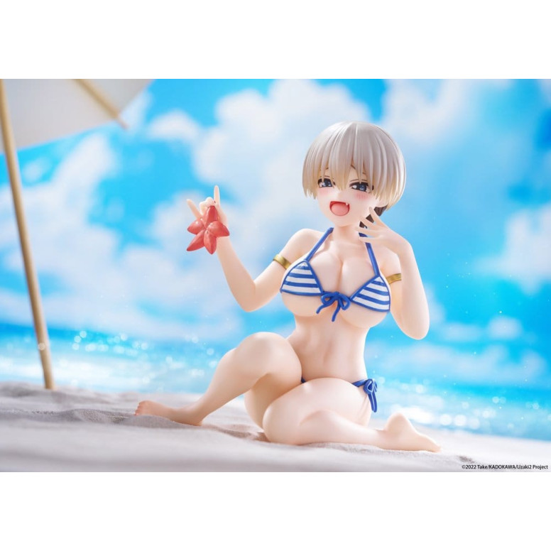 Taito - Figura de escritorio de Hana Uzaki (versión en bañador) - ¡Uzaki-chan quiere salir por ahí!