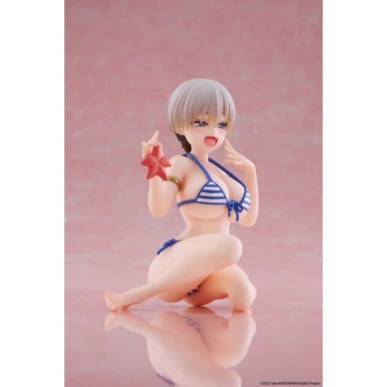 Taito - Figura de escritorio de Hana Uzaki (versión en bañador) - ¡Uzaki-chan quiere salir por ahí!