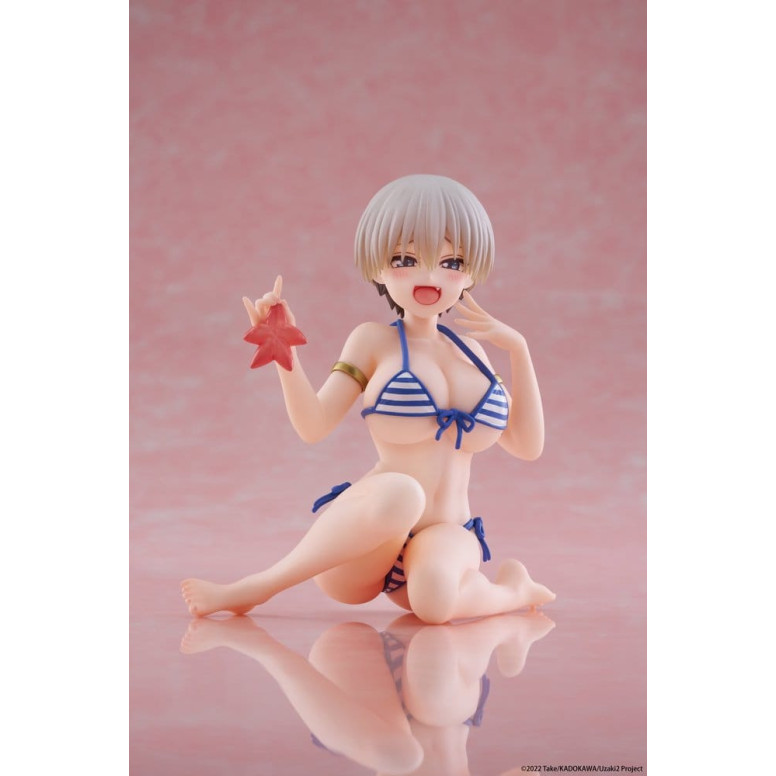Taito - Figura de escritorio de Hana Uzaki (versión en bañador) - ¡Uzaki-chan quiere salir por ahí!