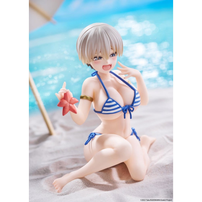 Taito - Figura de escritorio de Hana Uzaki (versión en bañador) - ¡Uzaki-chan quiere salir por ahí!