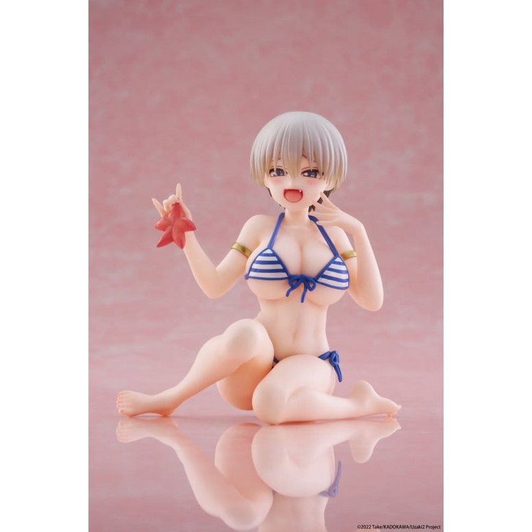 Taito - Figura de escritorio de Hana Uzaki (versión en bañador) - ¡Uzaki-chan quiere salir por ahí!