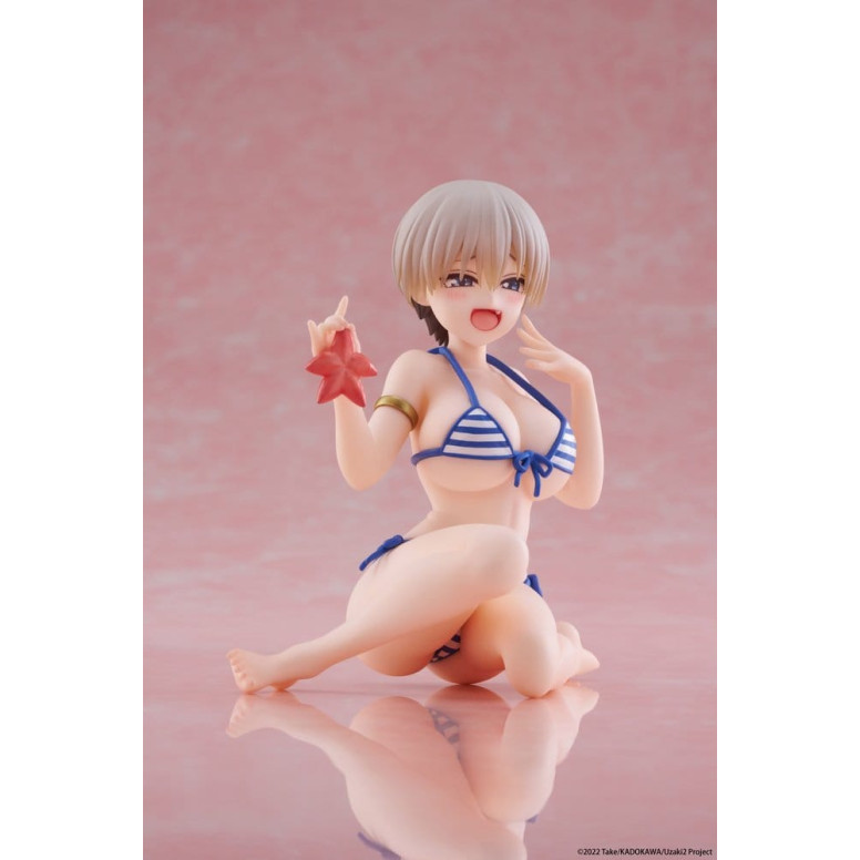 Taito - Figura de escritorio de Hana Uzaki (versión en bañador) - ¡Uzaki-chan quiere salir por ahí!