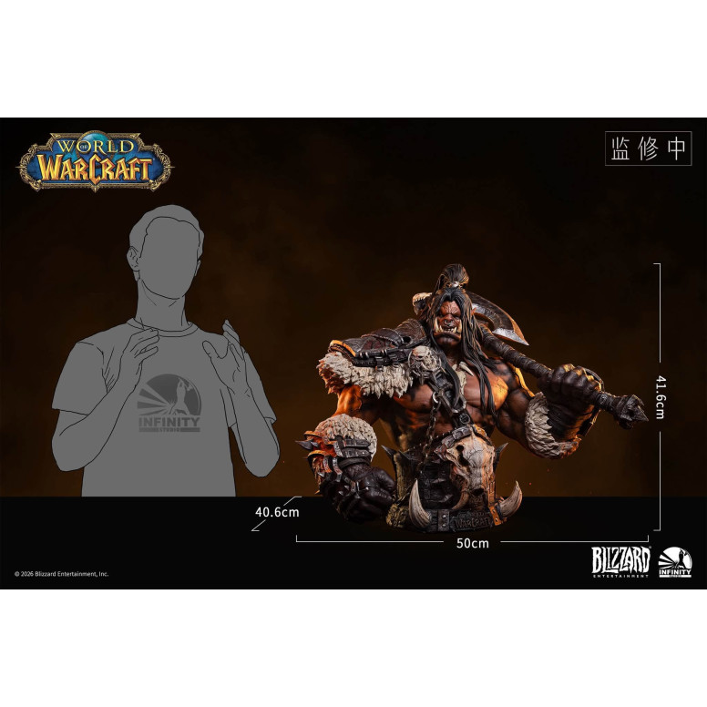 INFINITY STUDIO x BLIZZARD - Grommash Hellscream - Busto a escala 1/3 World of Warcraft