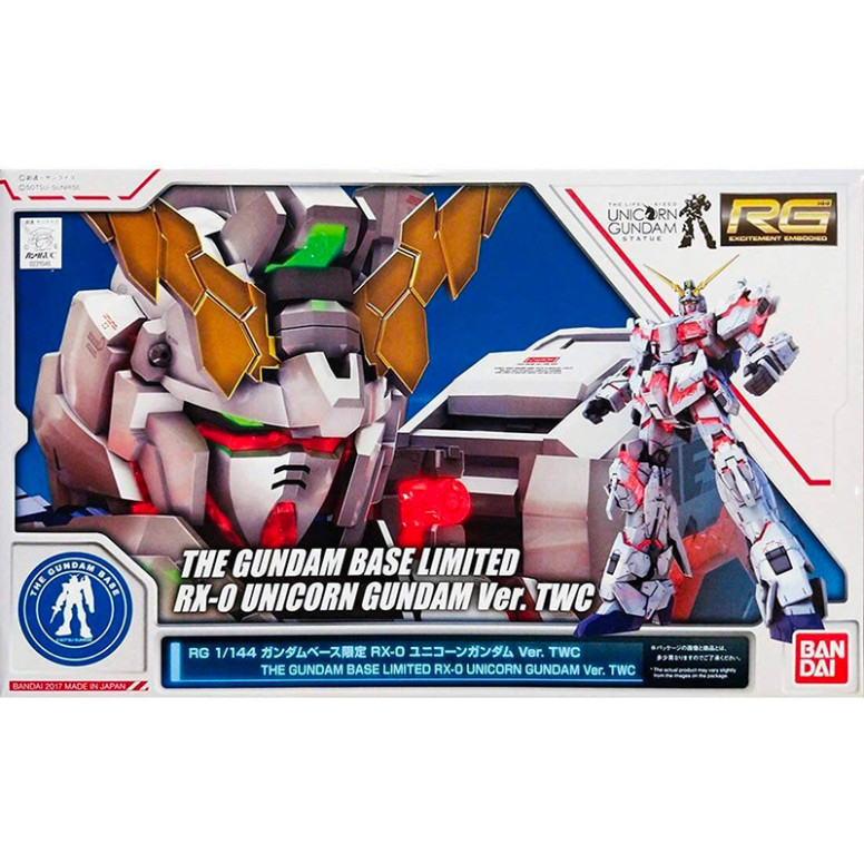Bandai - Gunpla - 1/100 MG - RX-0 Unicorn Gundam - Mobile Suit Gundam Figura de Unicorn
