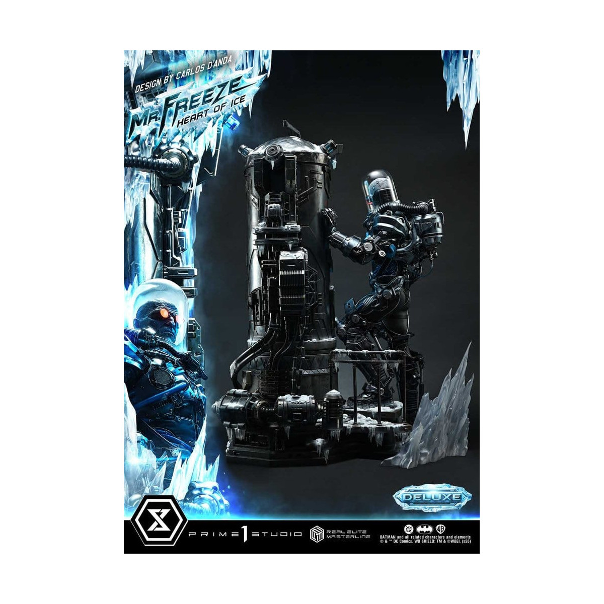 Prime 1 Studio - Mr. Freeze «Heart of Ice» (diseño de Carlos D'Anda), versión DX Bonus - Real Elite Masterline Series 1/3