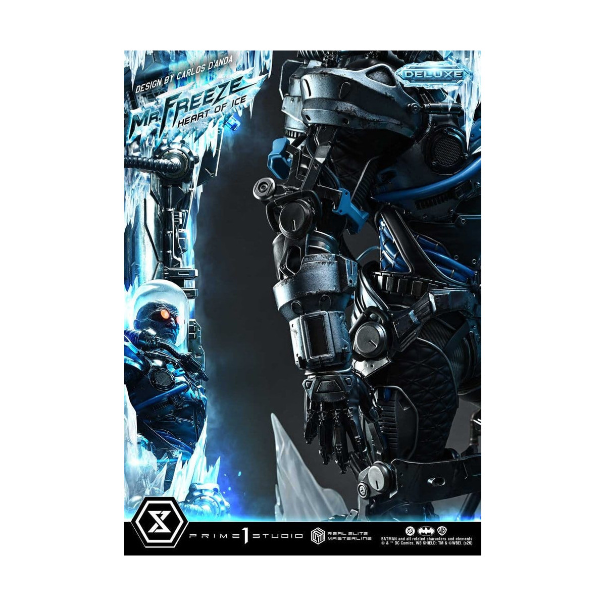 Prime 1 Studio - Mr. Freeze «Heart of Ice» (diseño de Carlos D'Anda), versión DX Bonus - Real Elite Masterline Series 1/3
