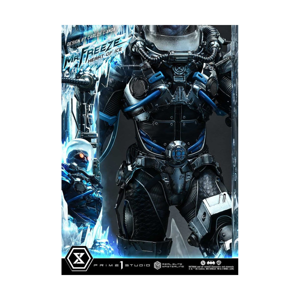 Prime 1 Studio - Mr. Freeze «Heart of Ice» (diseño de Carlos D'Anda), versión DX Bonus - Real Elite Masterline Series 1/3