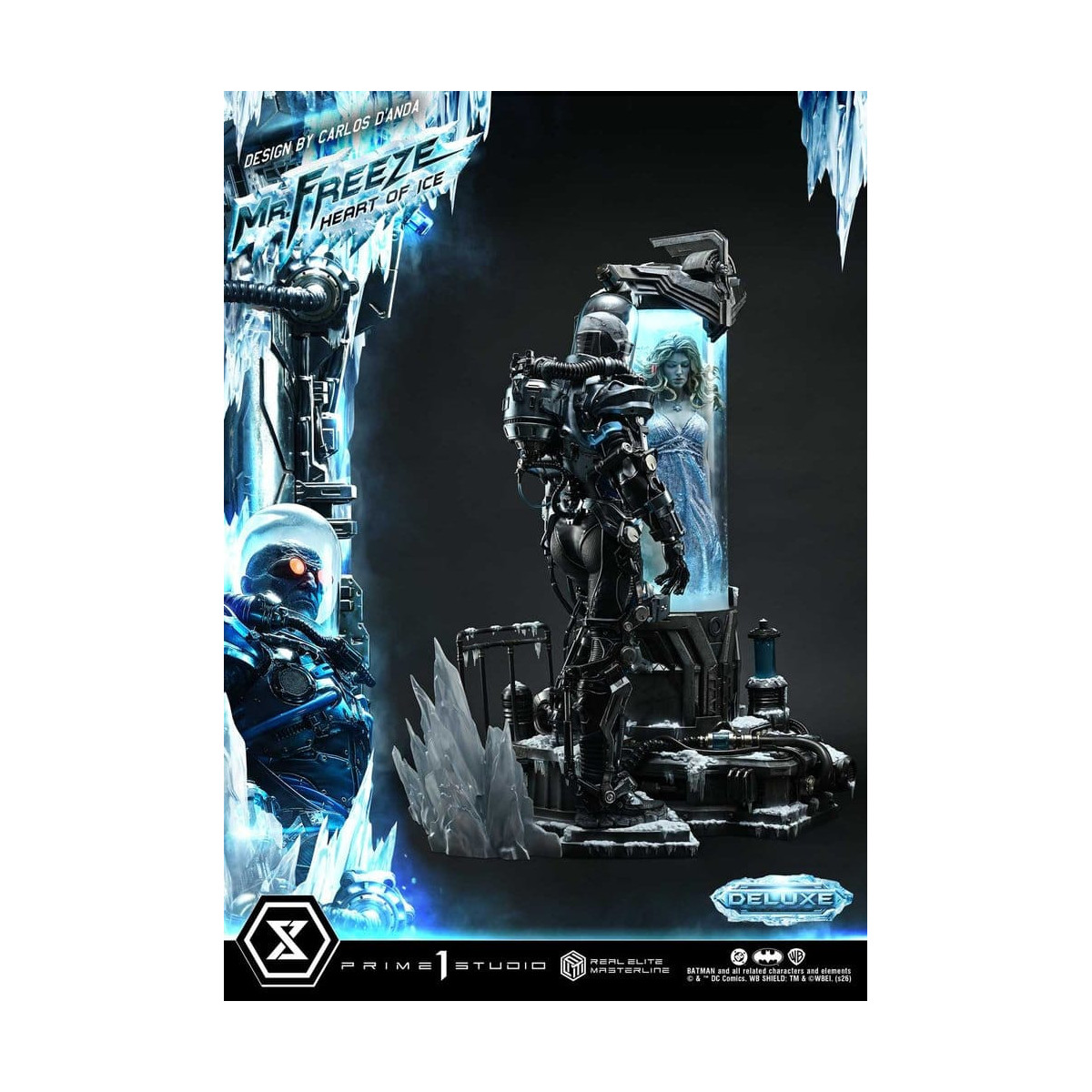 Prime 1 Studio - Mr. Freeze «Heart of Ice» (diseño de Carlos D'Anda), versión DX Bonus - Real Elite Masterline Series 1/3