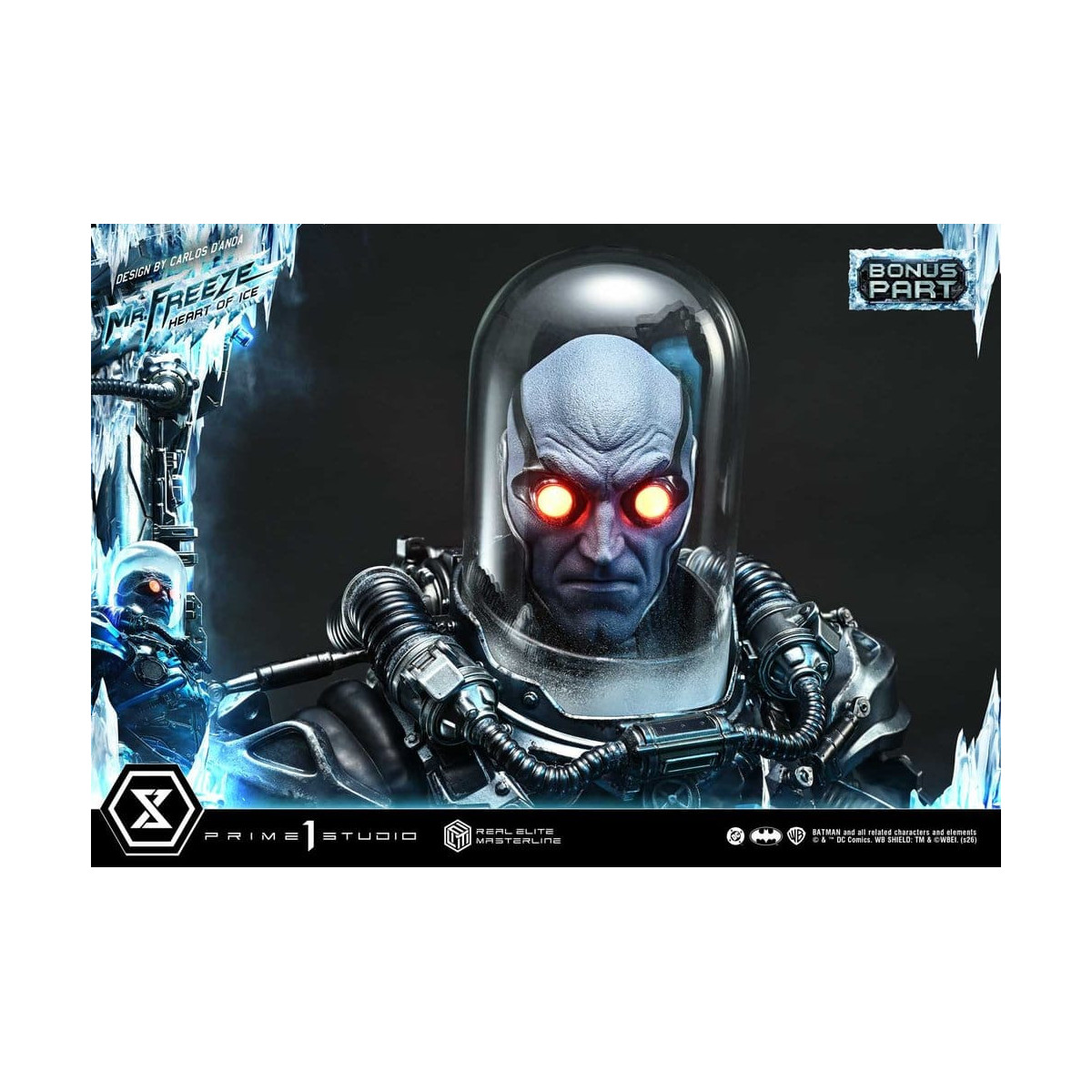 Prime 1 Studio - Mr. Freeze «Heart of Ice» (diseño de Carlos D'Anda), versión DX Bonus - Real Elite Masterline Series 1/3