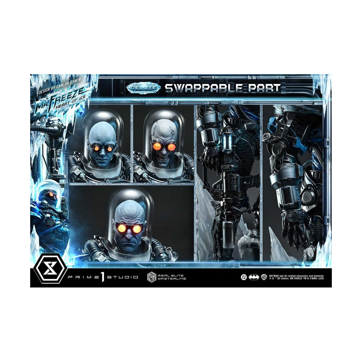 Prime 1 Studio - Mr. Freeze «Heart of Ice» (diseño de Carlos D'Anda), versión DX Bonus - Real Elite Masterline Series 1/3