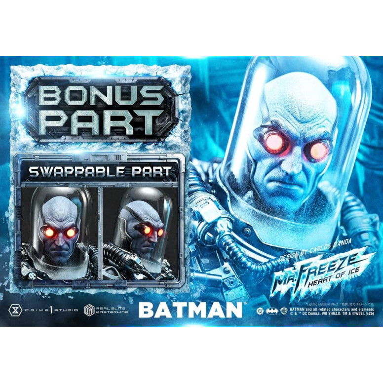 Prime 1 Studio - Mr. Freeze «Heart of Ice» (diseño de Carlos D'Anda), versión DX Bonus - Real Elite Masterline Series 1/3