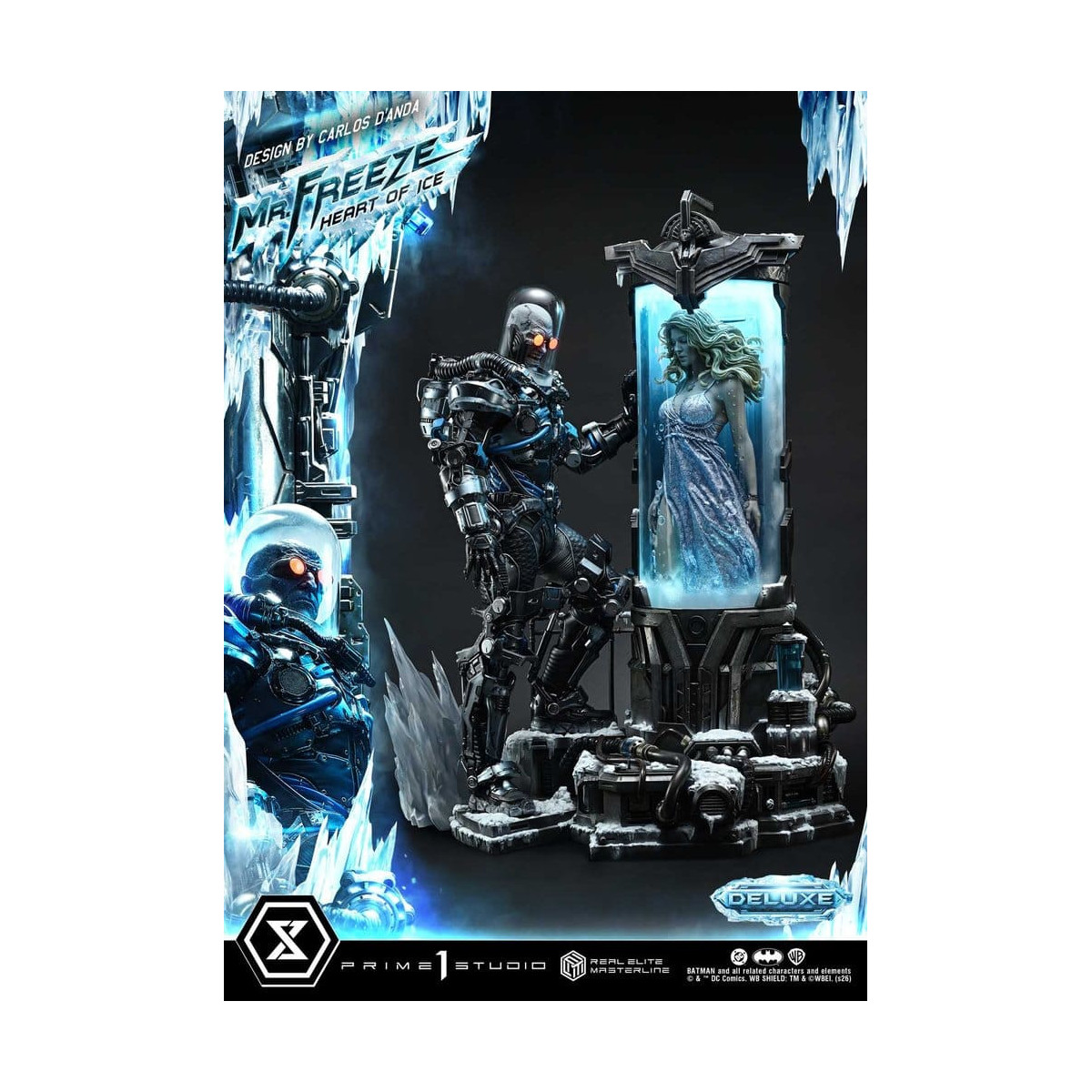 Prime 1 Studio - Mr. Freeze «Heart of Ice» (diseño de Carlos D'Anda), versión DX - Serie Real Elite Masterline 1/3