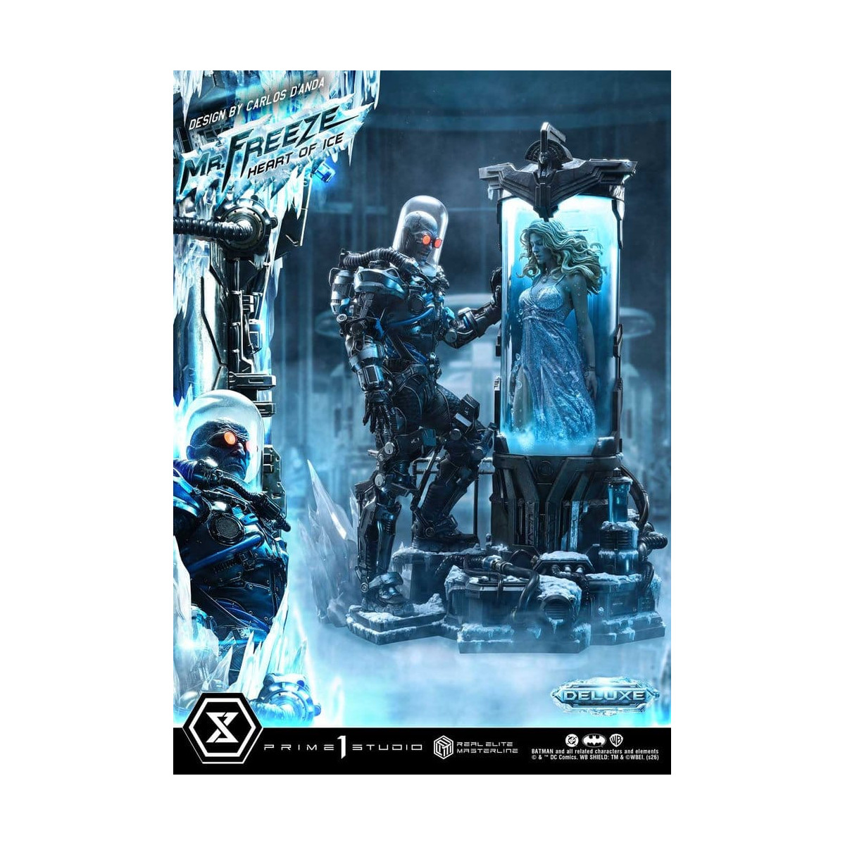 Prime 1 Studio - Mr. Freeze «Heart of Ice» (diseño de Carlos D'Anda), versión DX - Serie Real Elite Masterline 1/3