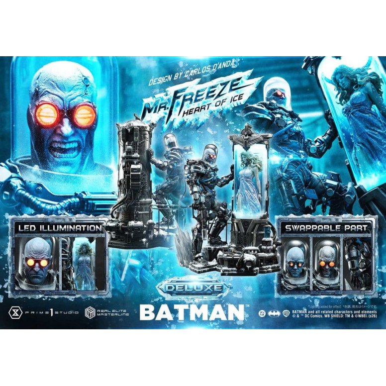 Prime 1 Studio - Mr. Freeze «Heart of Ice» (diseño de Carlos D'Anda), versión DX - Serie Real Elite Masterline 1/3