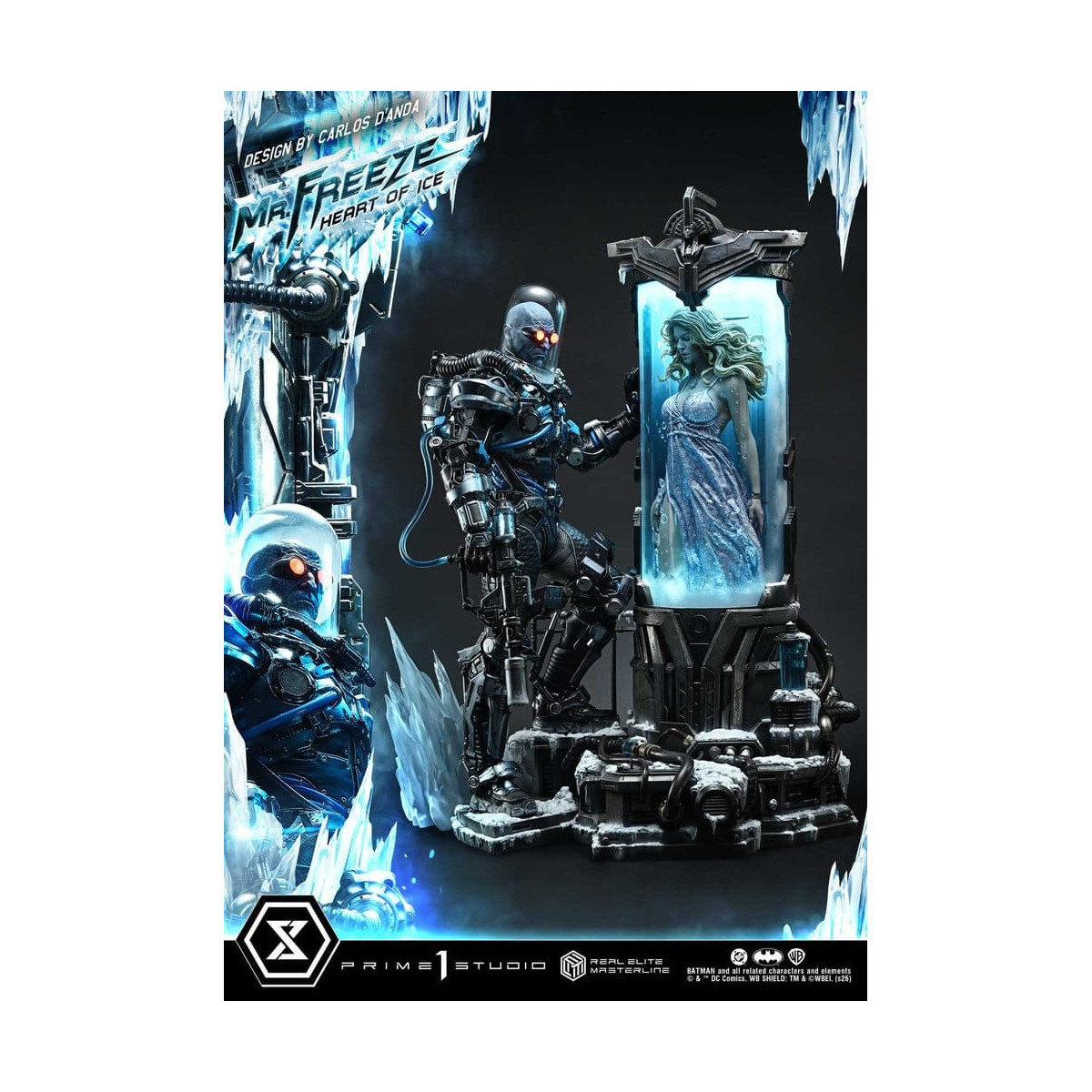 Prime 1 Studio - Mr. Freeze «Heart of Ice» (diseño de Carlos D'Anda), versión DX - Serie Real Elite Masterline 1/3