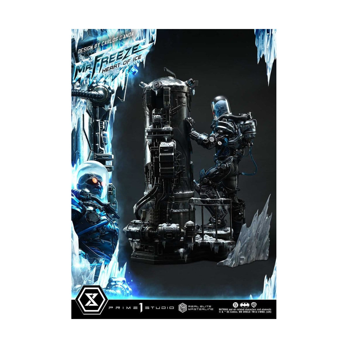 Prime 1 Studio - Mr. Freeze «Heart of Ice» (diseño de Carlos D'Anda), versión DX - Serie Real Elite Masterline 1/3