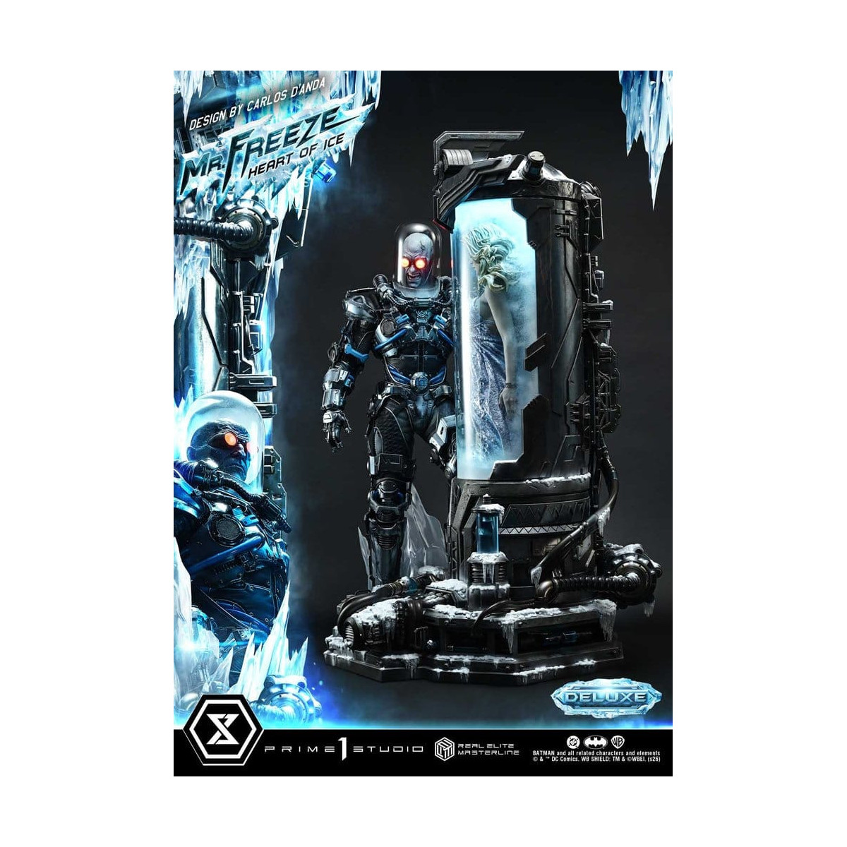 Prime 1 Studio - Mr. Freeze «Heart of Ice» (diseño de Carlos D'Anda), versión DX - Serie Real Elite Masterline 1/3