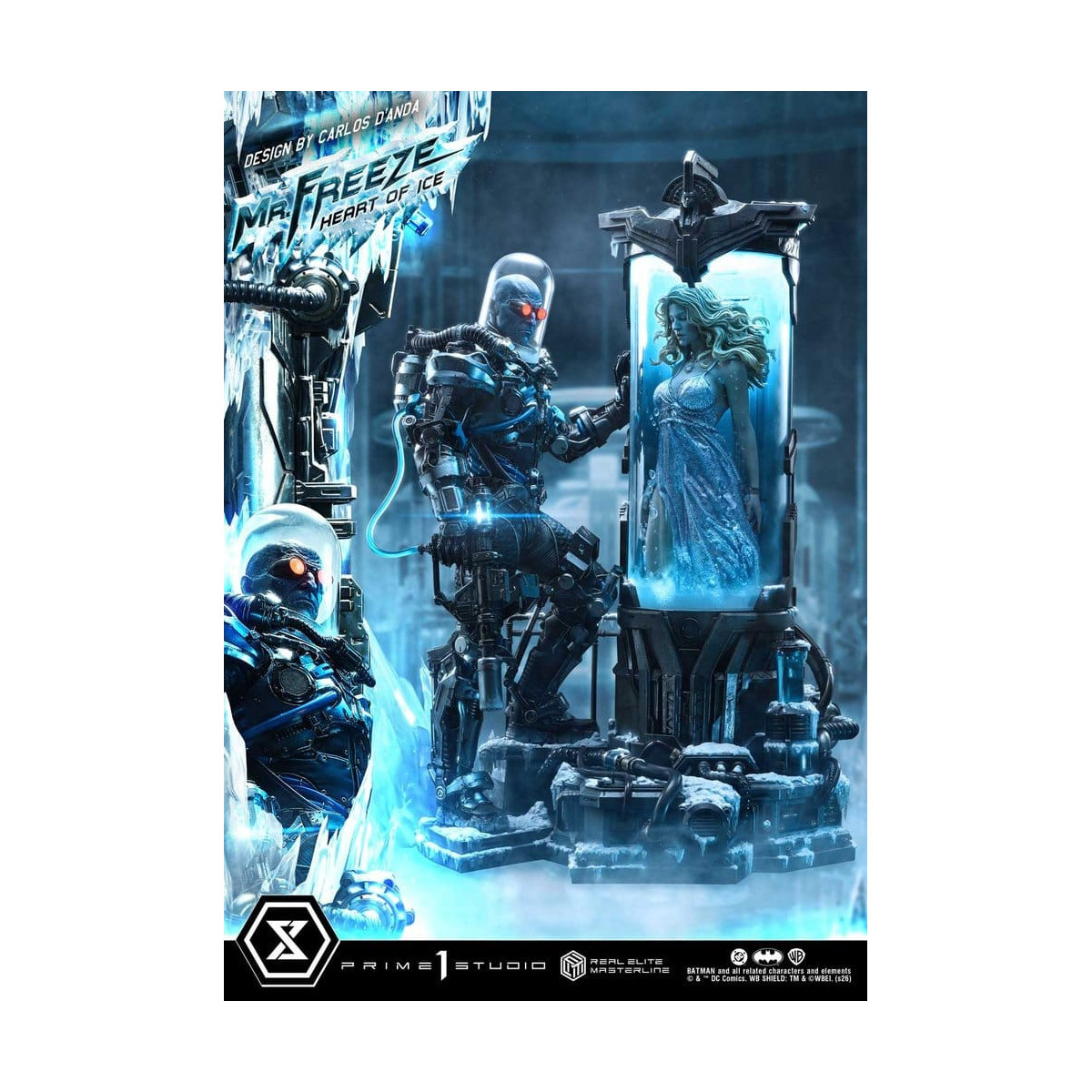 Prime 1 Studio - Mr Freeze Heart of Ice (Diseño de Carlos D'Anda) - Real Elite Masterline Serie 1/3