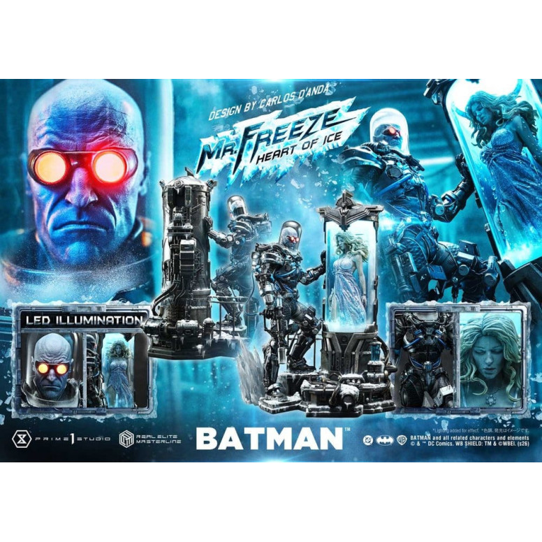 Prime 1 Studio - Mr Freeze Heart of Ice (Diseño de Carlos D'Anda) - Real Elite Masterline Serie 1/3