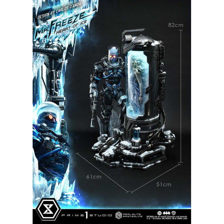 Prime 1 Studio - Mr Freeze Heart of Ice (Diseño de Carlos D'Anda) - Real Elite Masterline Serie 1/3
