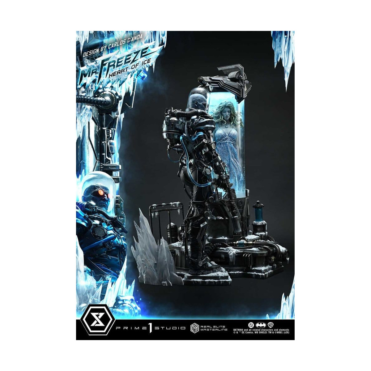 Prime 1 Studio - Mr Freeze Heart of Ice (Diseño de Carlos D'Anda) - Real Elite Masterline Serie 1/3