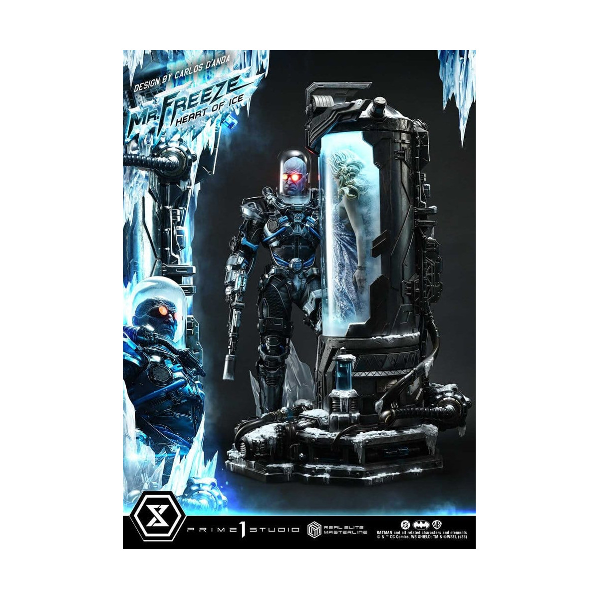 Prime 1 Studio - Mr Freeze Heart of Ice (Diseño de Carlos D'Anda) - Real Elite Masterline Serie 1/3