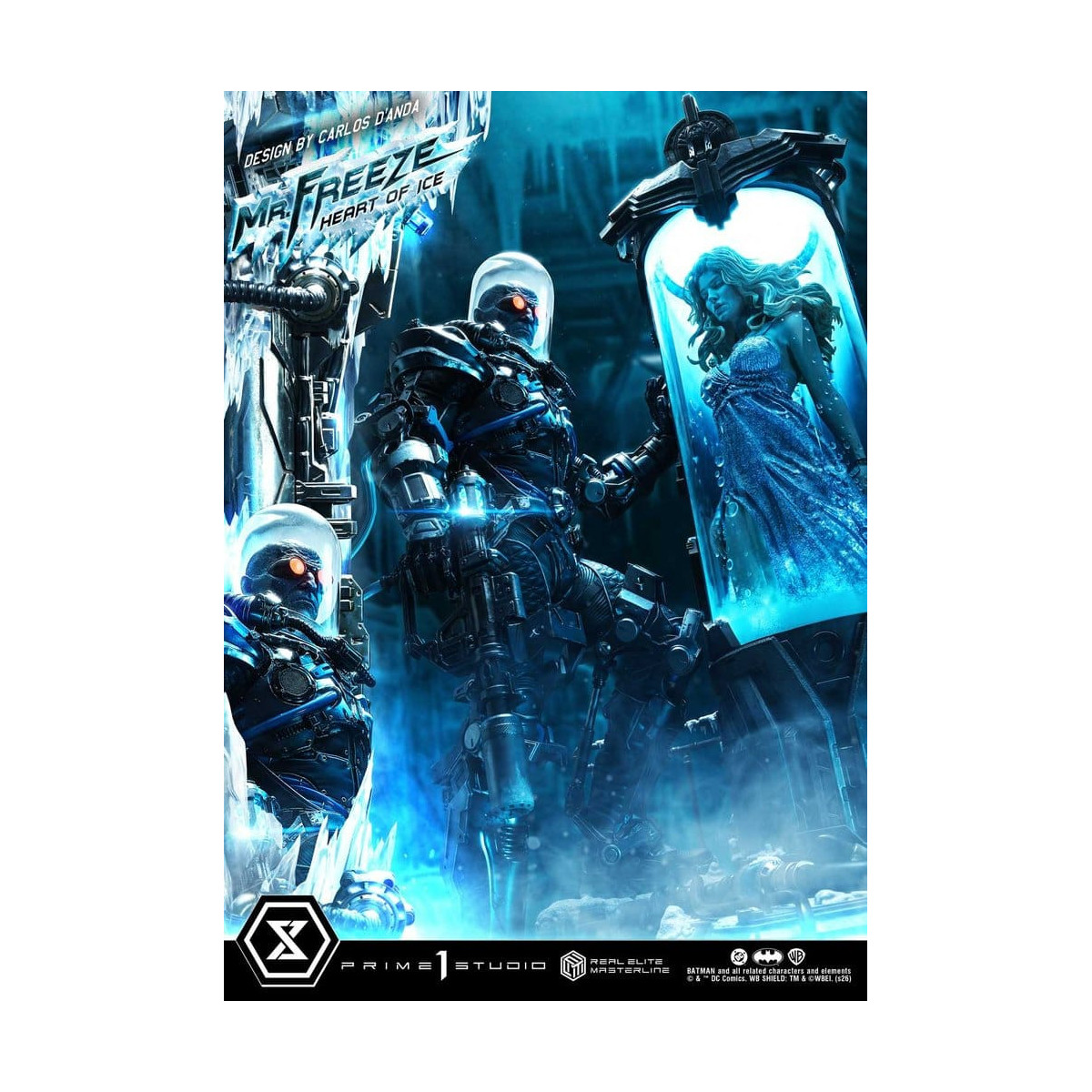 Prime 1 Studio - Mr Freeze Heart of Ice (Diseño de Carlos D'Anda) - Real Elite Masterline Serie 1/3