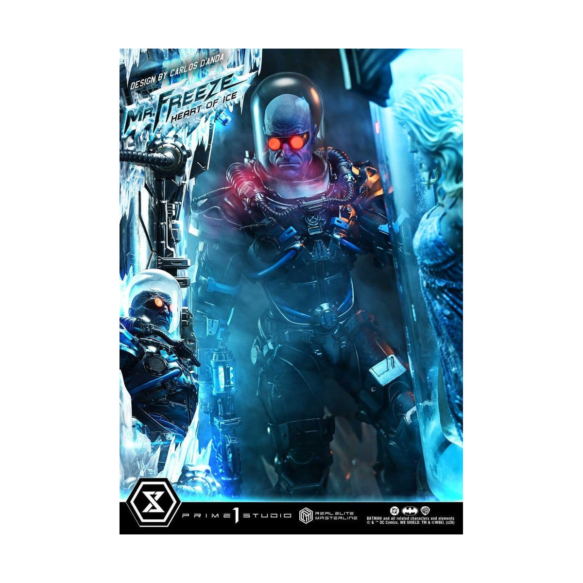 Prime 1 Studio - Mr Freeze Heart of Ice (Diseño de Carlos D'Anda) - Real Elite Masterline Serie 1/3