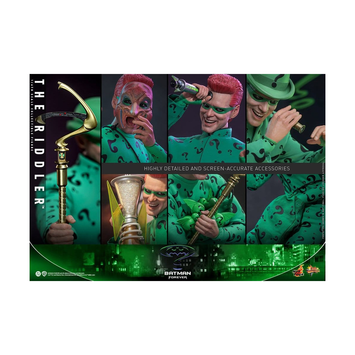 Hot Toys DC Comics - El Acertijo MMS, escala 1/6 - Batman Forever