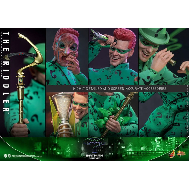 Hot Toys DC Comics - El Acertijo MMS, escala 1/6 - Batman Forever