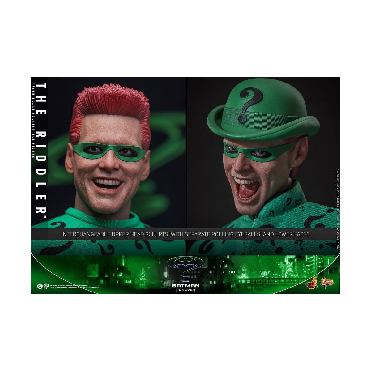 Hot Toys DC Comics - El Acertijo MMS, escala 1/6 - Batman Forever