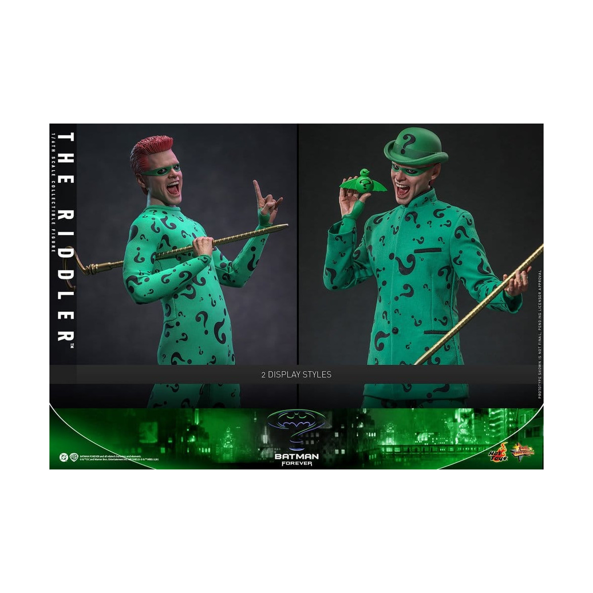 Hot Toys DC Comics - El Acertijo MMS, escala 1/6 - Batman Forever