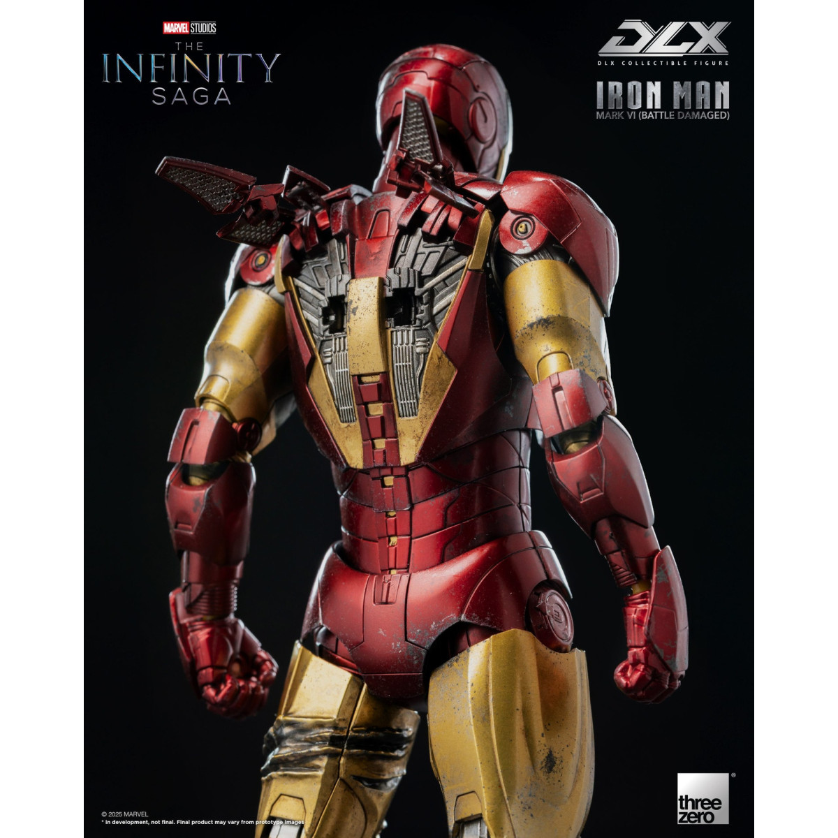 Threezero Infinity Saga Iron Man: Mark 6 (con daños de combate) DLX, escala 1/12