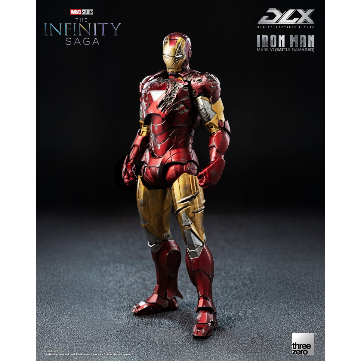 Threezero Infinity Saga Iron Man: Mark 6 (con daños de combate) DLX, escala 1/12
