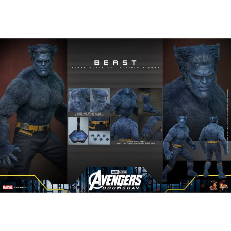 Hot Toys - Beast MMS, escala 1/6 - Avengers: Doomsday