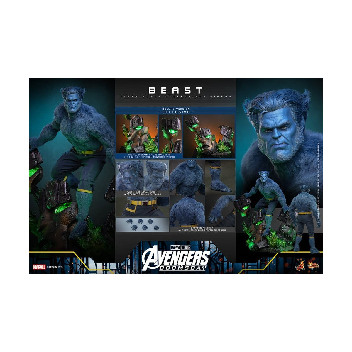 Hot Toys - Beast, versión Deluxe « MMS », escala 1/6 - Avengers: Doomsday