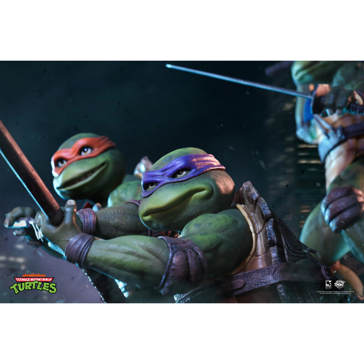 Pure Arts - Diorama de la película «Las Tortugas Ninja» a escala 1/6 (1990)
