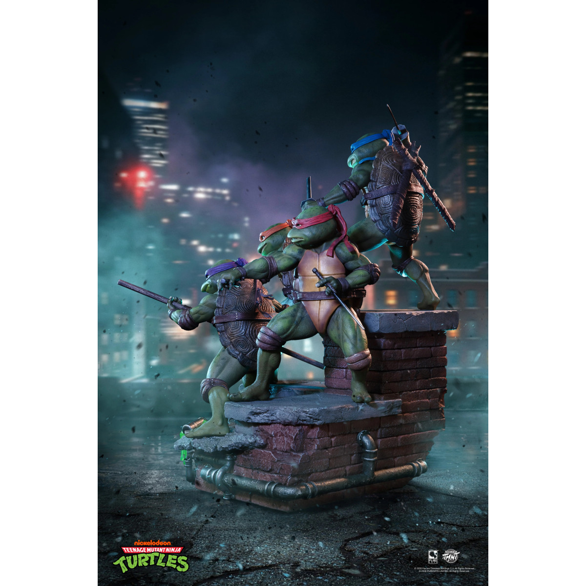 Pure Arts - Diorama de la película «Las Tortugas Ninja» a escala 1/6 (1990)