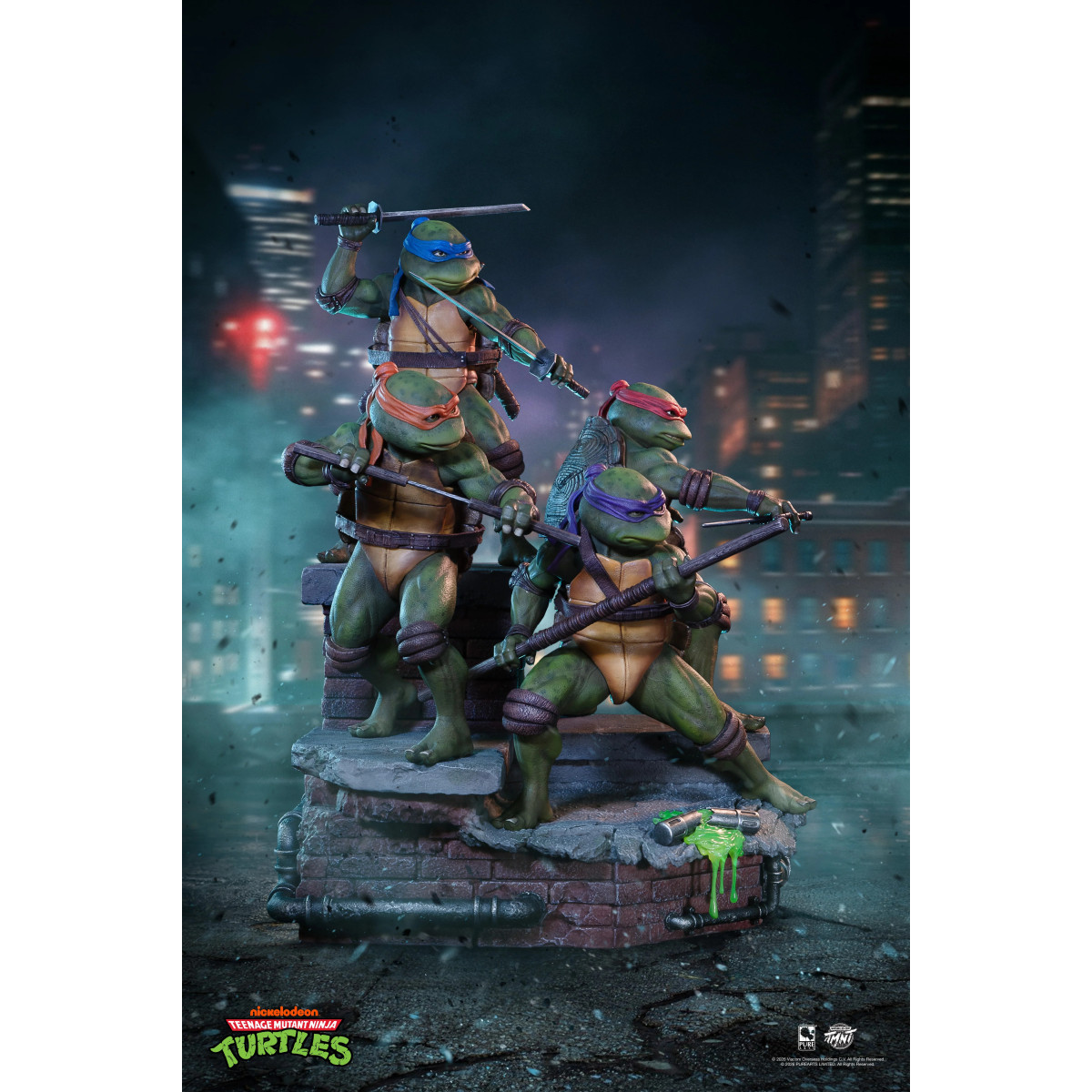 Pure Arts - Diorama de la película «Las Tortugas Ninja» a escala 1/6 (1990)