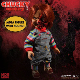 Mezco Figurine Mega Scale Chucky Damaged  - 38 cm