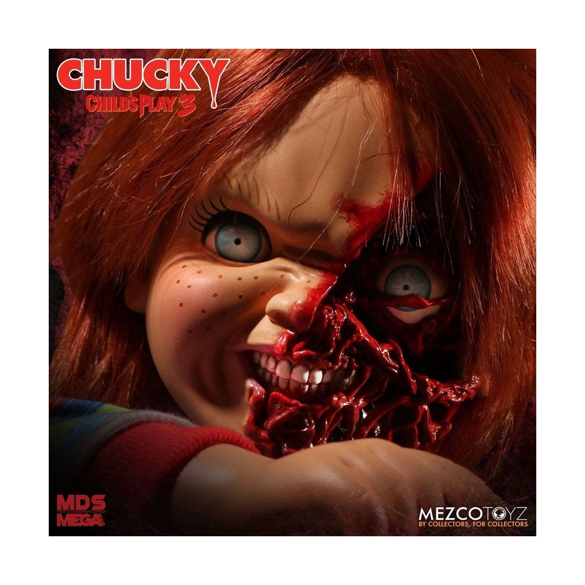 Mezco Figurine Mega Scale Chucky Damaged  - 38 cm